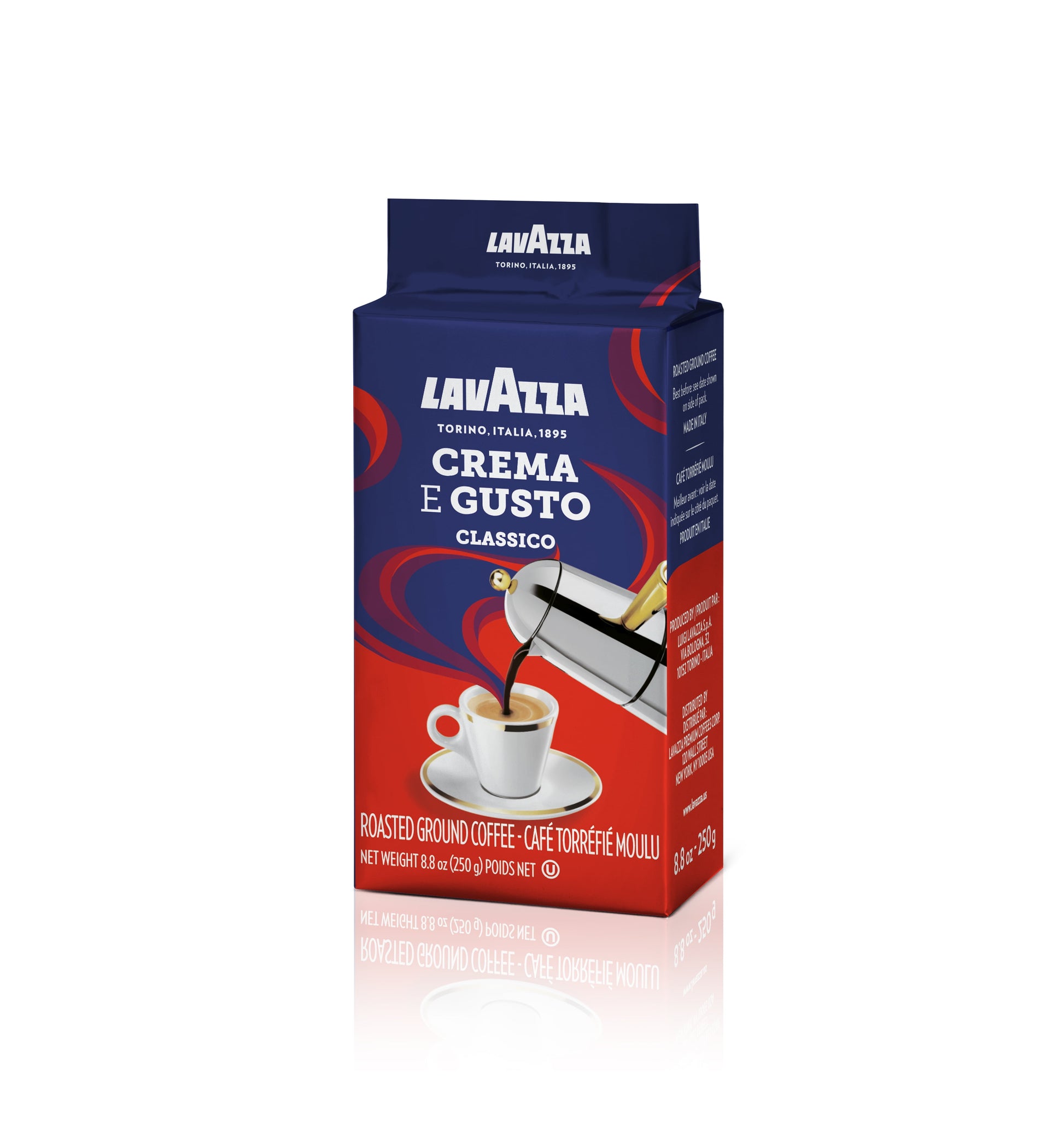 Lavazza Crema E Gusto Blend - Dark Roast - Ground Coffee