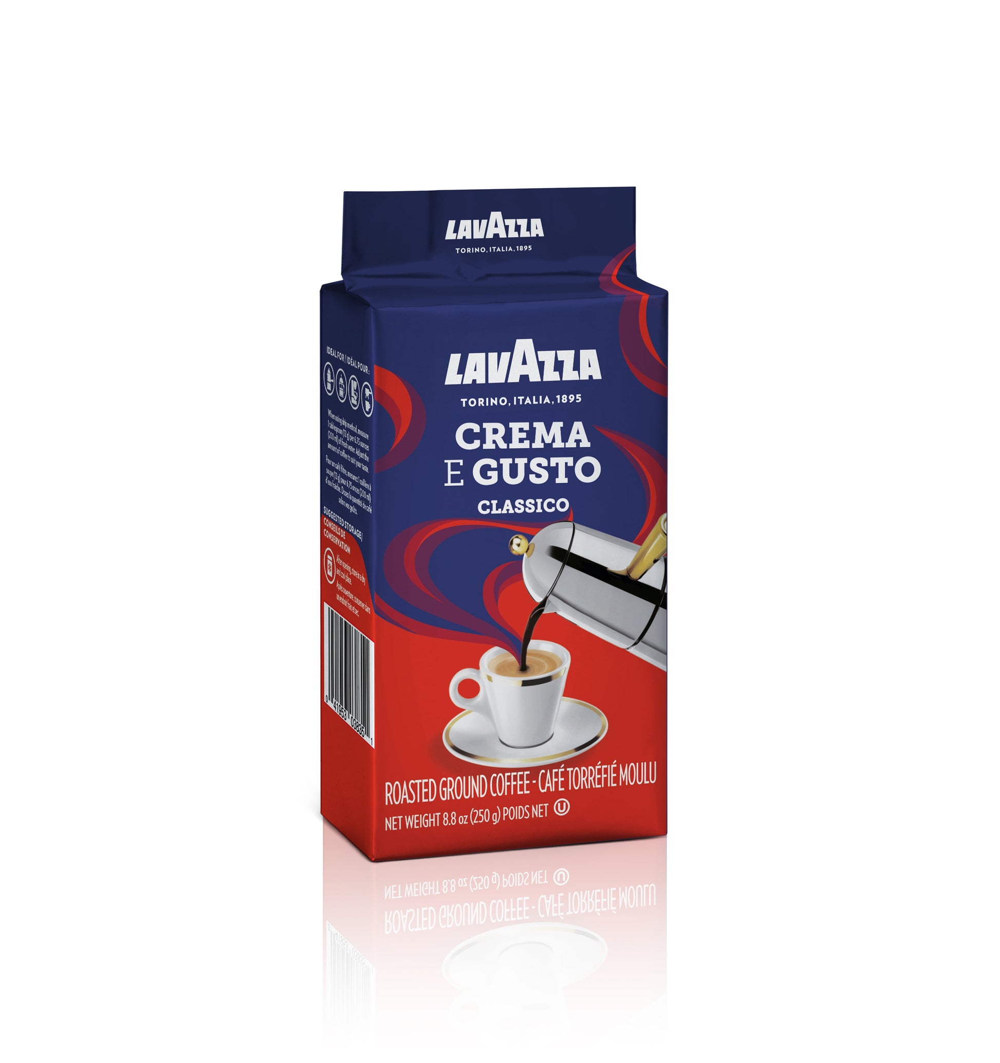 Lavazza Crema E Gusto Blend - Dark Roast - Ground Coffee