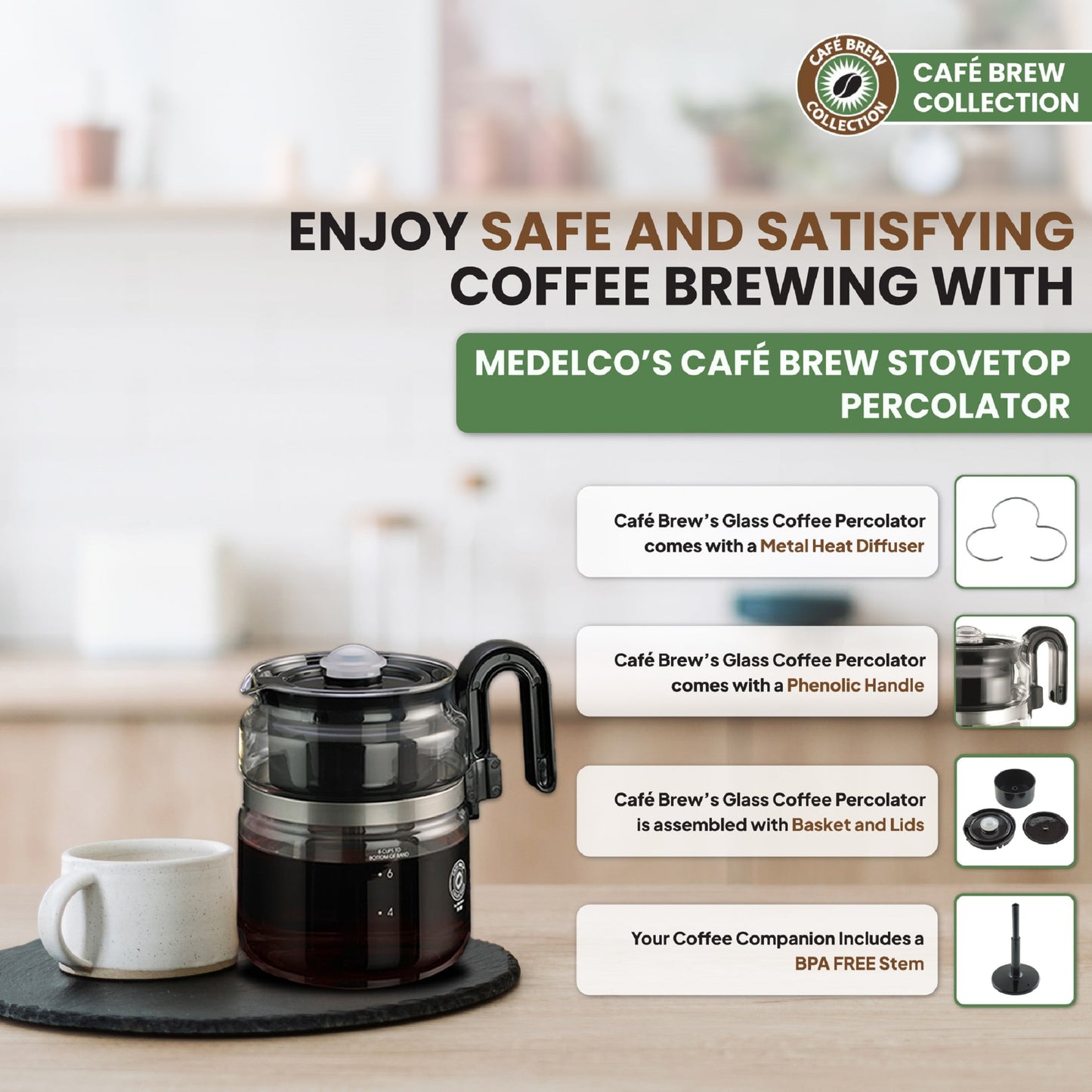 Medelco Coffee Percolator