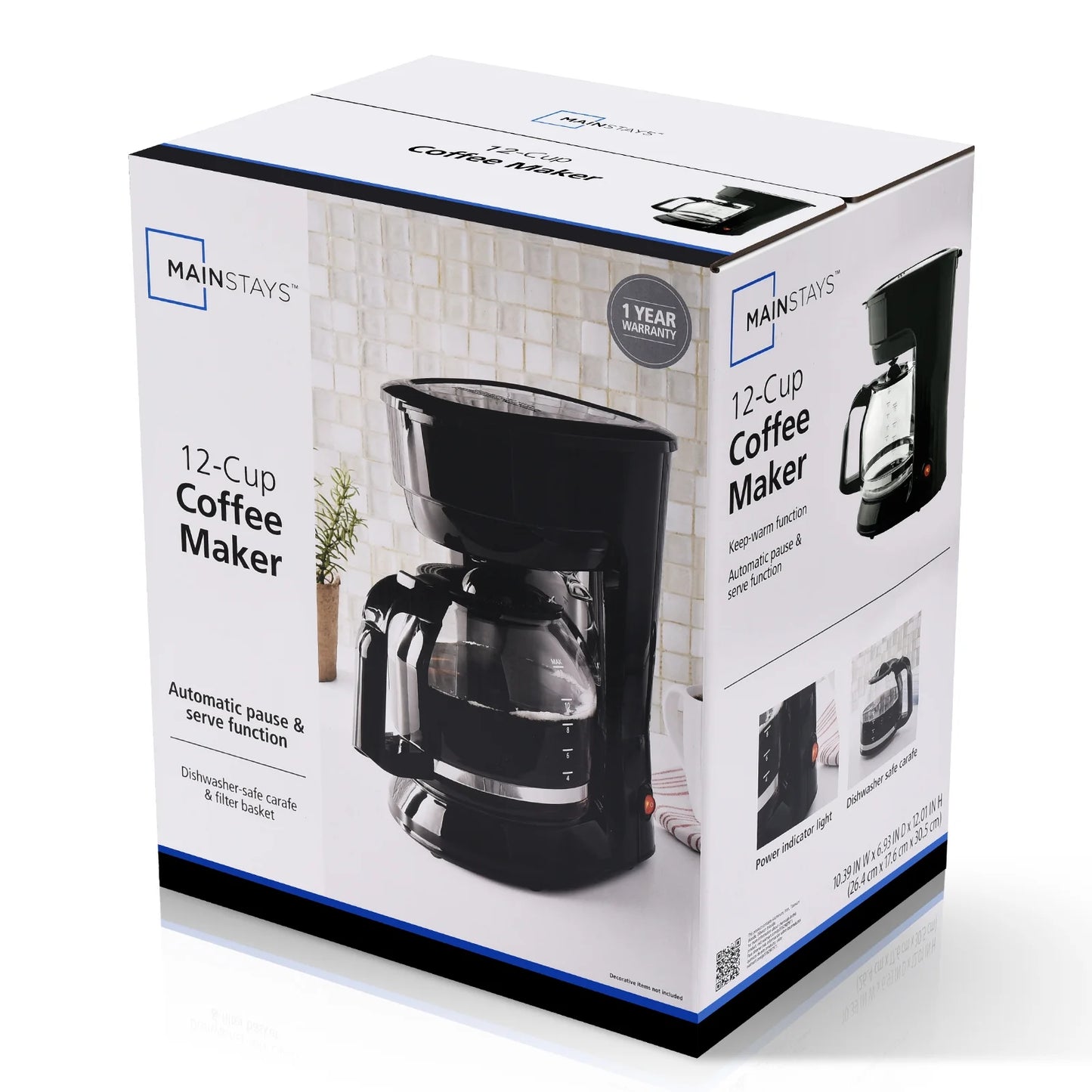 Mainstays 12-Cup Drip Coffee Maker